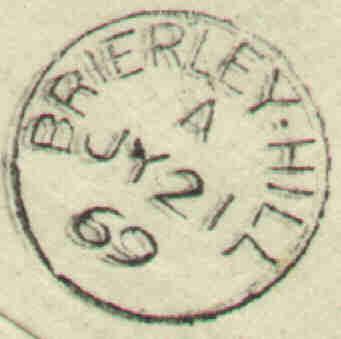 Receiving mark from Brierley Hill on reverse